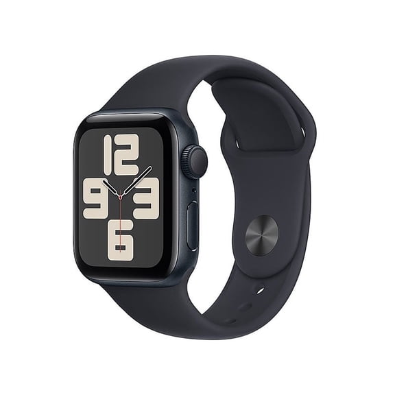 Pre-Owned Apple Watch SE (2nd Gen) [GPS 40mm] Smartwatch with Aluminum Case and Midnight Sport Band - S/M. Fitness & Sleep Tracker, Crash Detection, Heart Rate Monitor - Midnight