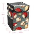 thumbnail image 5 of Baseball Foldable Car Trash Can with Lid, Leak-proof Hanging Storage Bag - Car Garbage Can, Trash Can for Car, Car Trash Bin, 5 of 6