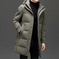 thumbnail image 2 of Chaqueta de plumón extraíble para hombre, chaqueta de plumón con relleno de plumón de pato, ropa de diseñador, chaquetas para hombre, abrigo de invierno 2024, saco informal para hombre, 2 of 5
