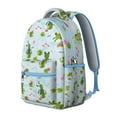 thumbnail image 2 of Nature Inspired Student Backpack with Mushroom and Flower Pattern Waterproof Scratch-Resistant Composite Oxford Cloth, Comfortable Adjustable Straps, Perfect for Student and Forest Lovers, 2 of 6