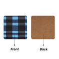 thumbnail image 2 of Multi-Shape Mdf Cork Coaster 4 Pieces Of Anti-Slip, Anti-Wear And Anti-Fouling 3.9in Easy To Clean And Stable Structure Slateblue Buffalo Plaid Check Tartan Scotland_3 Square, 2 of 7