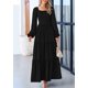 thumbnail image 4 of Vestido largo PRETTYGARDEN para mujer, estampado primaveral, negro, XXL, 4 of 8