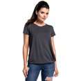thumbnail image 3 of Camiseta de lactancia Jumpingount para mujer con cuello redondo gris oscuro L, 3 of 6