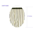 thumbnail image 4 of SEW TRENDS 2 Yards of 12" Long Chainette Fringe Multicolor Two Tone Thread Tassel Curtain Trim-Black & Gold, 4 of 8