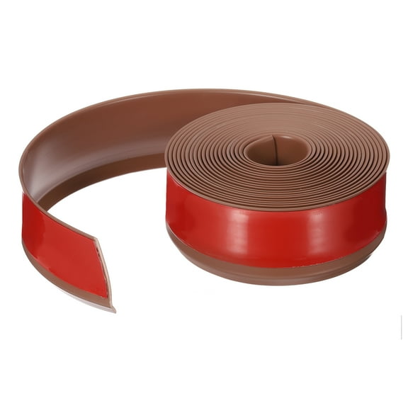 Uxcell Wall Molding Trim, 16.4 Feet x 2 Inch Self-Adhesive Mounting Trim, Brown