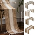 thumbnail image 2 of FUYPSE 2026 New Arrivals Decorative Table Lamp 11 X 55 Inch Farmhouse Style Cotton Linen Table Runner with Handmade FringedRustic Jute Burlap Table Runners 55 Inches Long for Dining RoomDresser Decor, 2 of 5