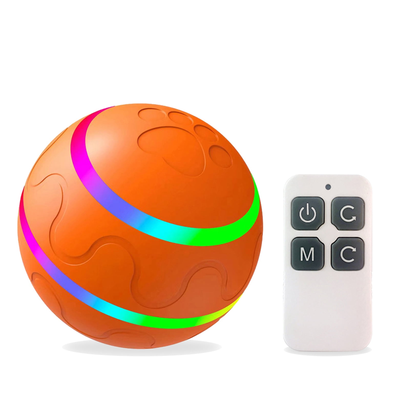 Dog Ball Interactive Puppy Cat Pet Rolling Remote Control Self Rotating Bouncing Ball Rechargeable Battery for MediumLarge Dog Birthday Gift Walmart