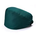 thumbnail image 1 of Langgg 6 Pieces Working Caps Doctors Gourd-shaped Long-time Service Pure Color Dull Polish Button Assorted Colors Unisex Operating Hats Blue adjustable green adjustable, 1 of 6