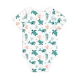 thumbnail image 5 of Balery Turtles And Seahorses Pattern Baby Climbing Clothes Infant Bodysuit Cute Infant Bodysuit Baby Romper-3 Months, 5 of 7
