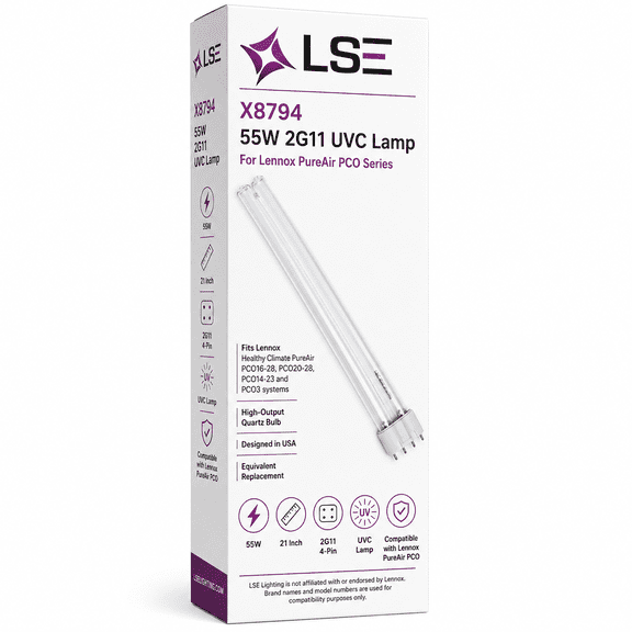 LSE Lighting 55W Bulb X8794 2G11 for use with Lennox Air