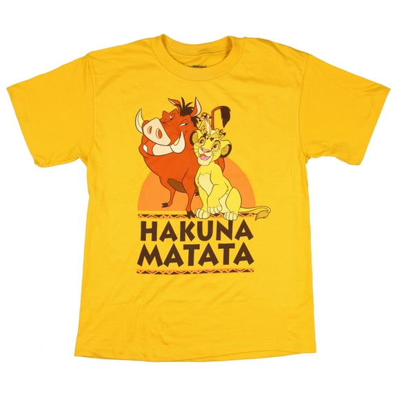 Mighty Fine Disney The Lion King It Means No Worries Boys T-Shirt