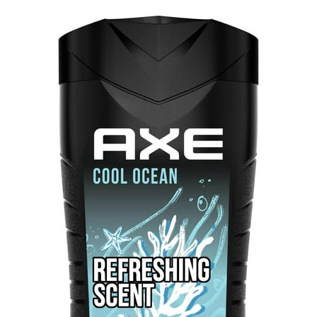 Axe Cool Ocean Moisturizing Men’s Body Wash Essential Oils All Skin Type, 16 oz