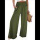 thumbnail image 2 of Pantalones de Yoga de Pierna para Mujer, Informales, Holgados y Cómodos, de Cintura Alta, con Bolsillos. Verde XXL, 2 of 6