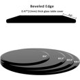 thumbnail image 5 of 36" Round 1/2" Thick Black Tempered Glass Table Top Coffee Table Dining Table Top - Beveled Edge, 5 of 13
