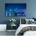 thumbnail image 4 of The Lights Of New York Wall Art City Skyline Picture Canvas Art Downtown Night Framed Painting Wall Decor For Home Office Bedroom Livingroom Ready to Hang, 4 of 6
