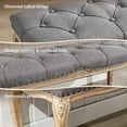 thumbnail image 5 of Dycanpo 45.2"L x 18.3"H French Bedroom Bench Seat Linen Upholstered, Gray, 5 of 7