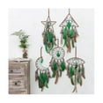 thumbnail image 2 of Atrapasueños indio para colgar en la pared, atrapasueños, decoración vintage, adornos nórdicos para el hogar, verde E, verde, 2 of 5