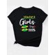 thumbnail image 2 of Camiseta gráfica Jamaica Girls Trip (51,43 m, ligera) - Estampado vibrante de amor y labios, cuello redondo informal, manga corta, algodón transpirable, lavable a máquina - Elegante top de verano negr, 2 of 7