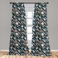 thumbnail image 5 of Ambesonne Spaceship Curtains, Space Exploration, Pair of 28"x84", Multicolor, 5 of 5