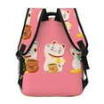 thumbnail image 4 of Easygdp Cute Cat Mochila Ergonómica Versátil para Laptop - Múltiples Bolsillos, Correas Ajustables, Unisex para Escuela, Viajes y Actividades al Aire Libre-One Size, 4 of 5