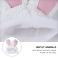 thumbnail image 4 of Milisten 2Pcs Plush Pet Hat Cat Caps with Rabbit Ears for Winter Activities and Owners, 4 of 6