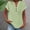 A1 Green, variant on Gauze Shirts for Women,Linen Tops for Women Summer Tops V Neck Button Down Blouse Short Sleeve Office Work Tops Vintage Vacation Tees Tunic Tops Cotton Gauze Tops Muslin Shirt Peasant Tops