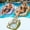 1PC*Green, variant on U-Shaped Water Inflatable Pool Float, Adult Lounge Chair Raft With Open Seat Design, Floating Relaxer For Lake, River, Beach, Patio Party, Summer Swimming Toys, Backyard Vacation