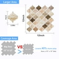 thumbnail image 6 of clevermosaics Self Adhesive Marble Vinyl Tile for Kitchen & Bathroom Walls, Waterproof Peel & Stick, 10-Pack, 6 of 6