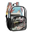 thumbnail image 2 of Ttyddzy Clear Backpack Heavy Duty PVC Transparent Backpack for College Workplace, under Sea House, 2 of 8