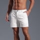 thumbnail image 5 of pstuiky Pantalones cortos para hombre, Pantalones cortos casuales de moda para hombre, de color liso, con bolsillo y cintura elástica. Pantalones cortos de baloncesto, 5 of 6