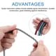 thumbnail image 4 of 1 PCS Cable de instrumento para guitarra de 20 pies 1/4 pulgada a 1/4 pulgada recto 6.35mm cable de interconexión de audio trenzado azul, 4 of 6