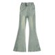 thumbnail image 4 of Odeerbi 3-16 Años Niñas Pantalones Acampanados de Mezclilla Retro de Cintura Alta Pantalones Sueltos de Pierna Ancha Con Bolsillo, 4 of 9