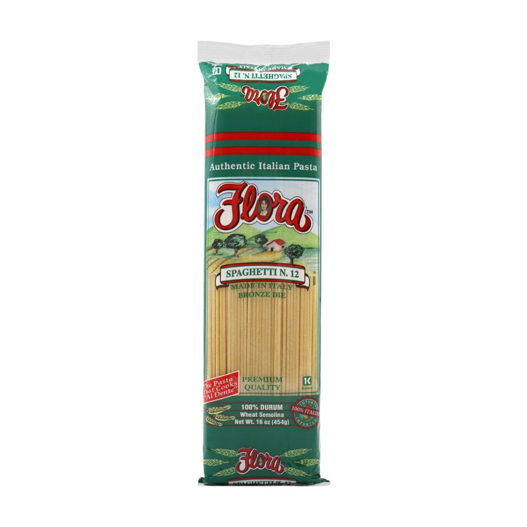 (4 pack) Flora Fine Foods Spaghetti N. 12, 16 oz