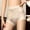 Beige, variant on Blmnix Ladies Underwear Panties High Waisted Compression Tummy Control Boxers Black Lace Panties Women's Cotton Underwear,XL
