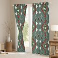 thumbnail image 3 of Homewish Hippie Green Aztec Curtains Pack of 2 (42x84 Each), Western Old Fashion Curtains Blackout, Teens Adult Women Men Bedroom Curtains, Window Curtains Home Decor, 3 of 6