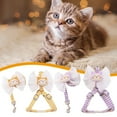 thumbnail image 3 of Break-Away Cat Harness Rope - Bow-Knot Decoration - Traction Tool - Cat Dog Harness Leash Set for Outing, 3 of 8