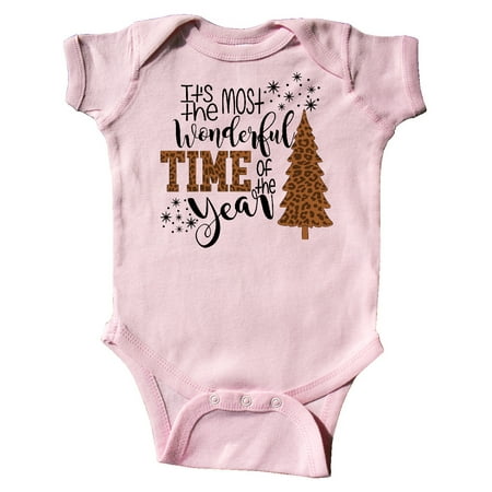 

Inktastic Christmas It s the Most Wonderful Time of the Year Cheetah Gift Baby Boy or Baby Girl Bodysuit