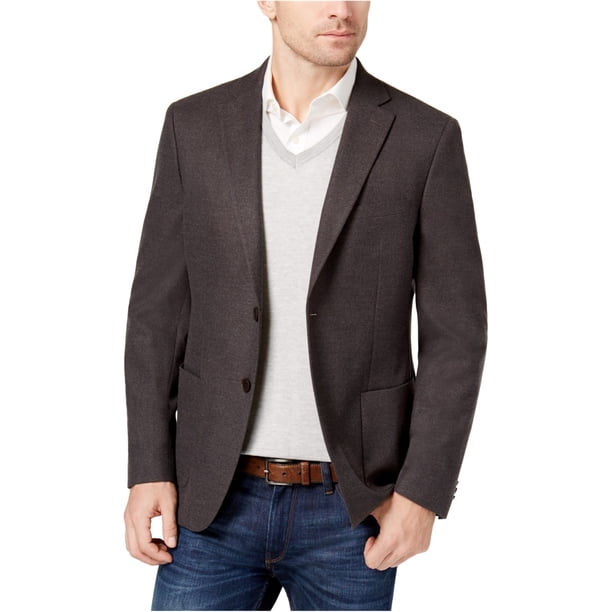 Michael Kors - Abrigo deportivo elástico para hombre, gris, 42 de largo Michael Kors Chaqueta deportiva