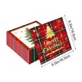 thumbnail image 3 of 20 Sheets Christmas Tree Red Black Buffalo Plaid Napkins, Christmas Party Supplies, Disposable Tableware, for Xmas Holiday Party Table Decor(B), 3 of 6
