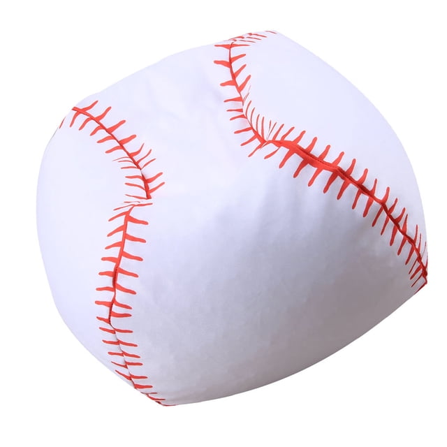 OULII 1pc Kids Toy Organizer Baseball Storage Bag Ideal For Reading White Full Polyester