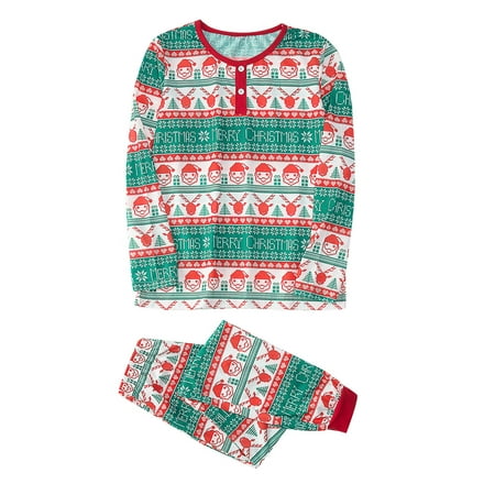 

Christmas Gifts Women s Family Matching Christmas Tree And Plaid Print Long Sleeve Pajamas Set Polyester Green