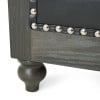 thumbnail image 5 of GDF Studio Batavia Chesterfield Tufted Club Chair with Nailhead Trim, Midnight Black and Dark Brown, 5 of 8