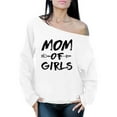 thumbnail image 1 of Awkward Styles Women's Mom of Girls Mothering Graphic Off Shoulder Tops Oversized Sweatshirt Black Arrow New Mom Mother's Day, 1 of 4