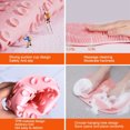 thumbnail image 2 of 2-pack shower back and foot scrubber, wall-mounted back scrubber silicone bath massage brush with suction cups, 2 of 5