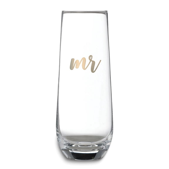 Lillian Rose Gold Mr. Stemless Champagne Glass