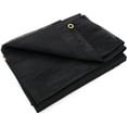 thumbnail image 3 of KOTAP 8 x 10 Ft. Shade/Truck Black Mesh Tarp, Debris Coverage, Breathability, 70% Shade, 6.5 oz/sq Yard, MESH-0810, 3 of 8