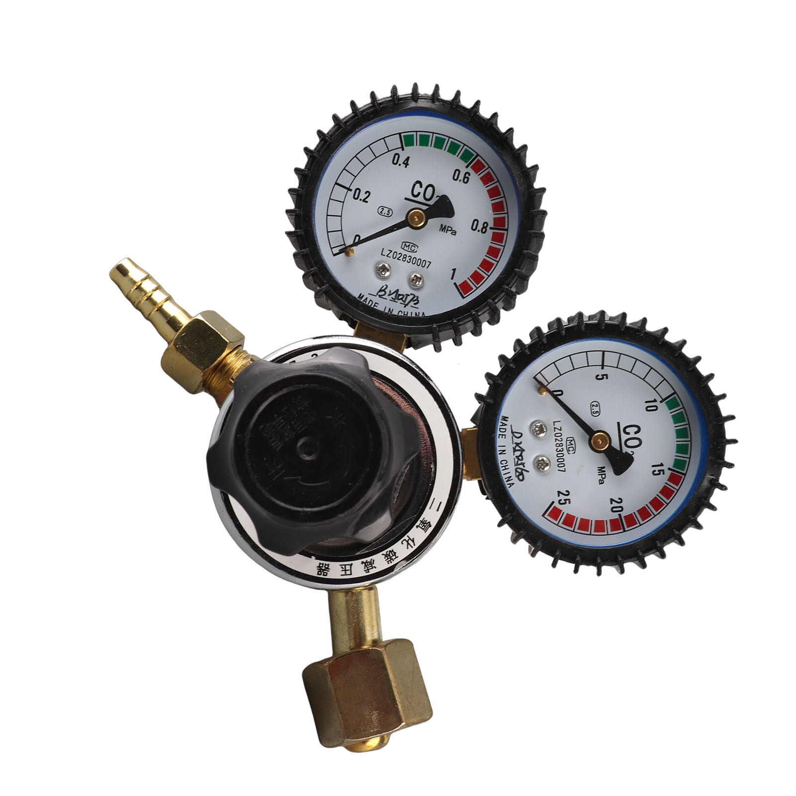 Yajisi Carbon Dioxide Regulator 2 Gauge CO2 Pressure Regulator for Welding Cutting Electronic Industries