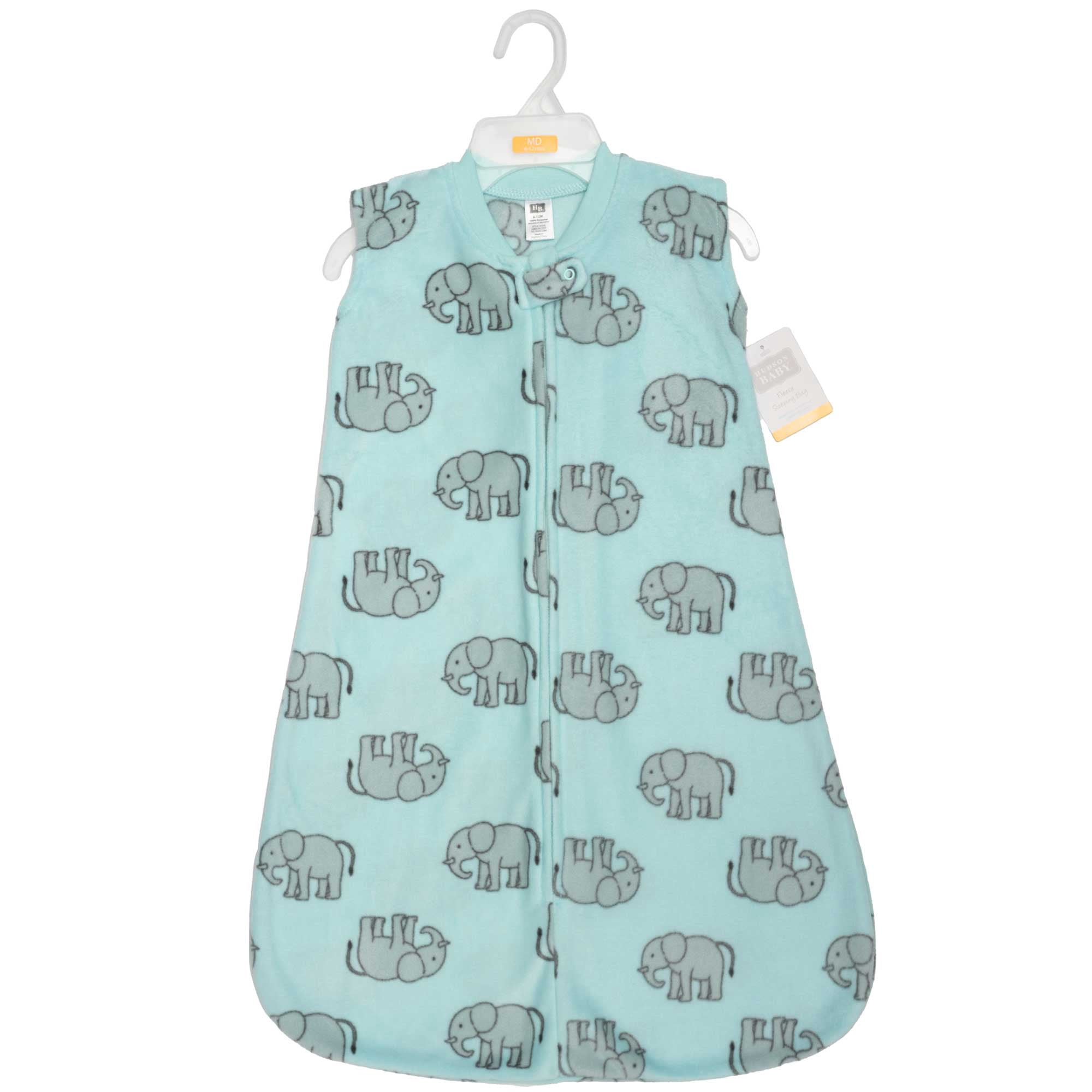 Hudson Baby Fleece Sleeping Bag, Sack, Blanket, Cute Elephant, 0-6 Months
