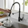 thumbnail image 4 of Senlesen Matte Black Kitchen Sink Faucet Single Handle Pull Down Sprayer Mixer Tap, 4 of 12