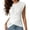 White, variant on Women's Sleeveless Tank Top, Solid Color Front Cross Round Neck Slim Fit Sexy Camisole, Elegant Layering Piece for Summer Daily Wear and Going Out White S